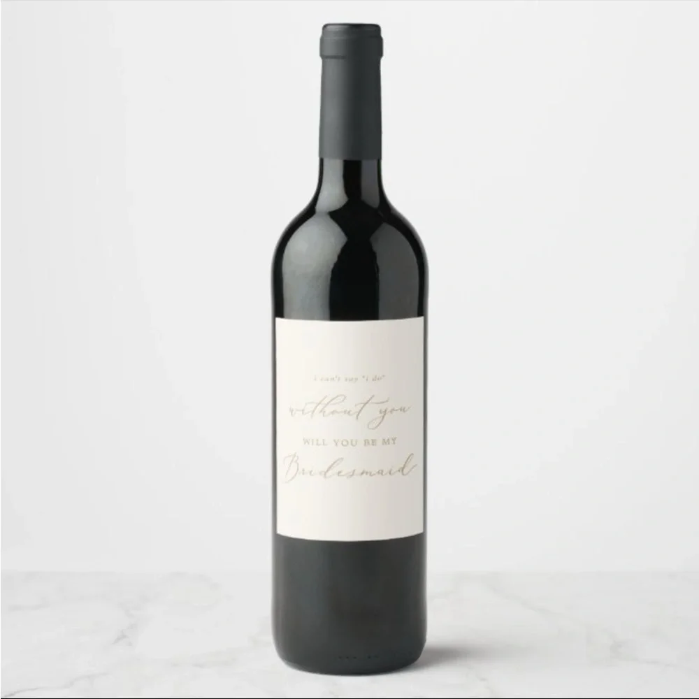 Bridesmaid Proposal Wine Bottle Labels (4)